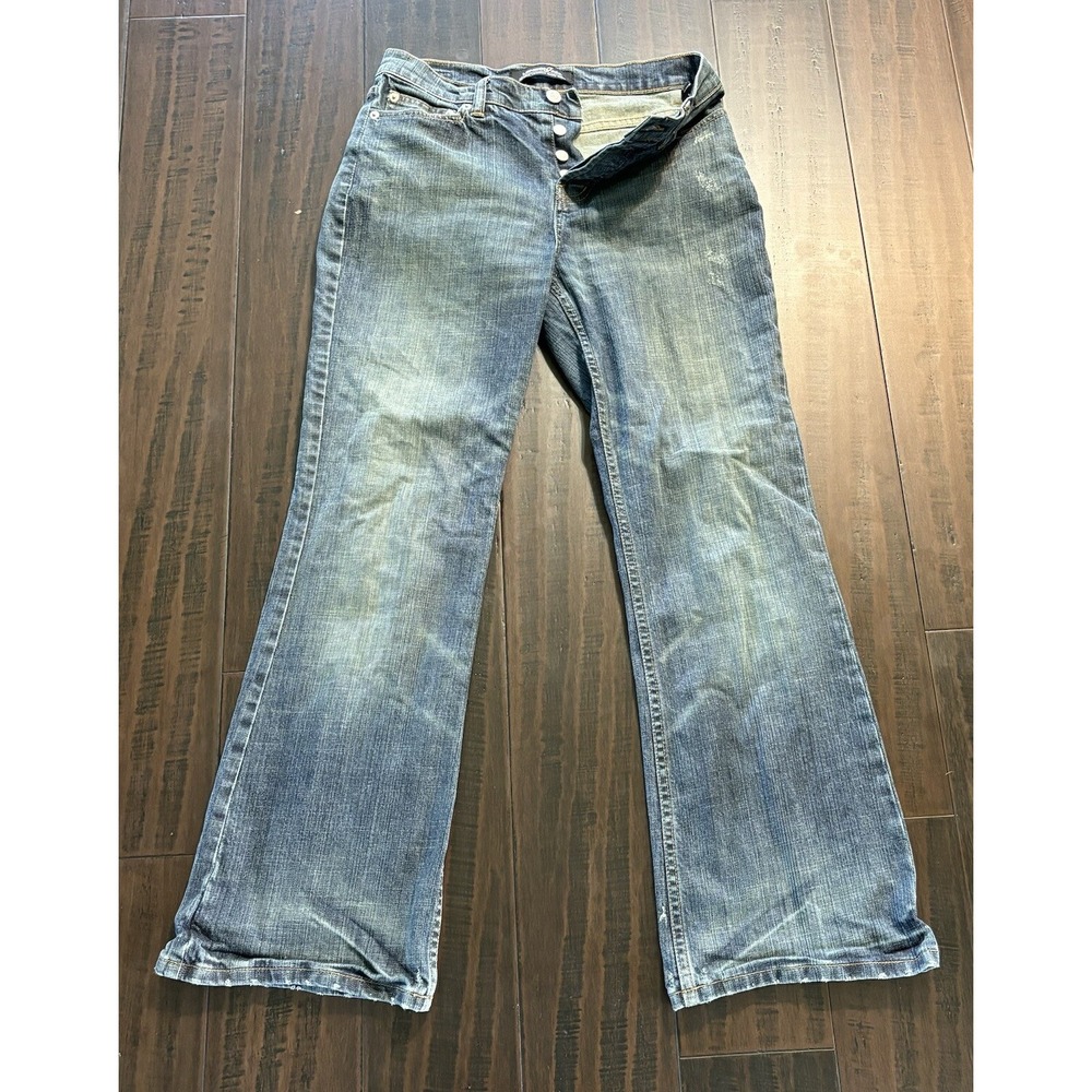 London Jeans Womens 4 Bootcut Vintage Y2K Button Fly Denim Medium Wash Hong Kong